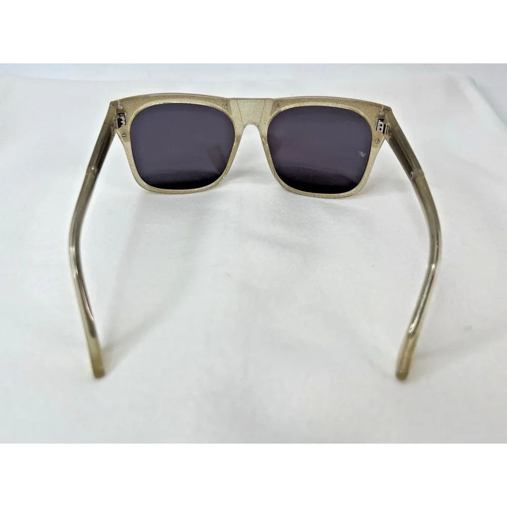 Vintage Frames By Corey Shapiro‎ Rude Metal Gold Unisex UV400 Sunglasses